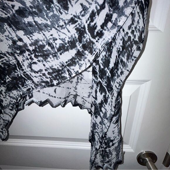 Soft Surroundings Tie Dye Mix Print Open Front Kimono Shawl Top - Picture 8 of 11